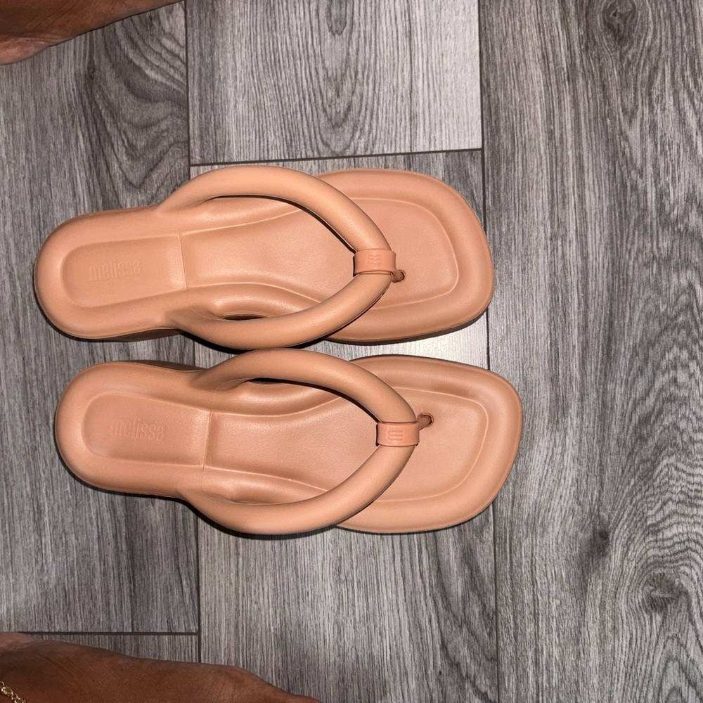 Melissa Tan Sandals Thong-Style Minimalist Design